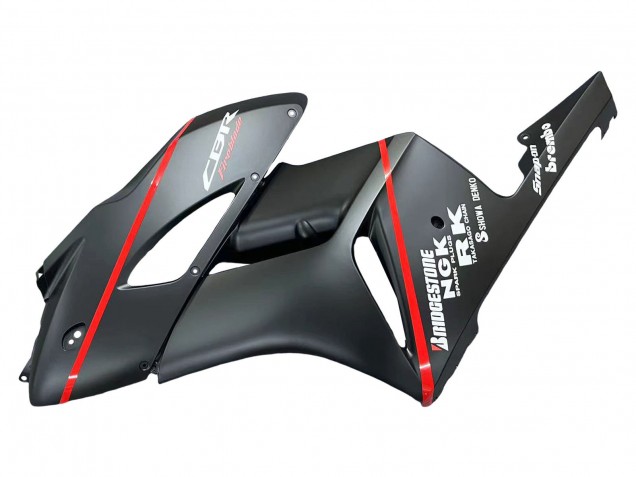 Lojas Carenagens Moto Honda CBR1000RR 2004-2005 - Preto Brilhante Cinzento Brilhante Vermelho Listra