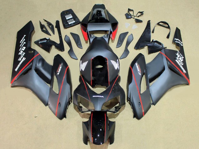 Lojas Carenagens Moto Honda CBR1000RR 2004-2005 - Preto Brilhante Cinzento Brilhante Vermelho Listra