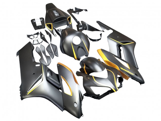 Lojas Carenagens Moto Honda CBR1000RR 2004-2005 - Cinzento Fosco Ouro