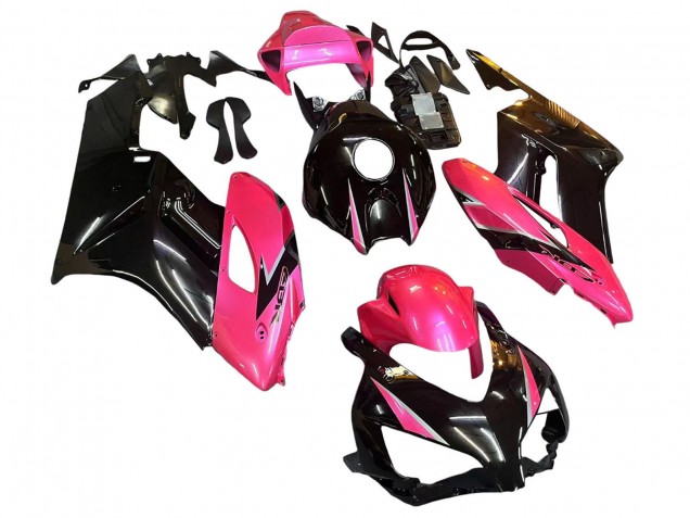 Lojas Carenagens Moto Honda CBR1000RR 2004-2005 - Rosa Preto Brilhante