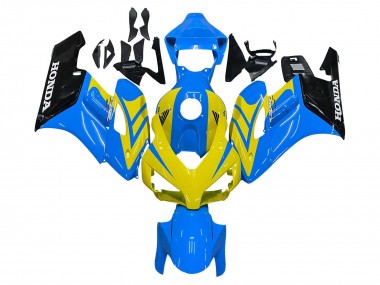 Lojas Carenagens Moto Honda CBR1000RR 2004-2005 - Azul Amarelo Preto Brilhante