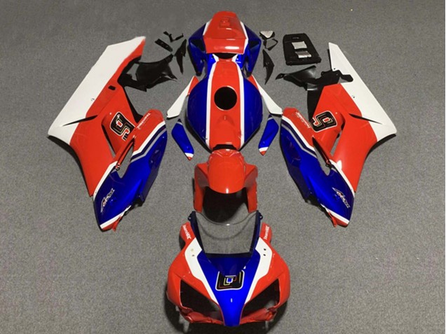 Lojas Carenagens Moto Honda CBR1000RR 2004-2005 - Branco Vermelho Azul 6