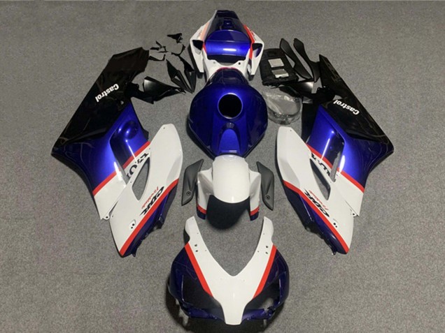 Lojas Carenagens Moto Honda CBR1000RR 2004-2005 - Branco Azul Vermelho Castrol