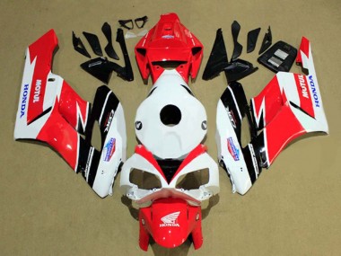Lojas Carenagens Moto Honda CBR1000RR 2004-2005 - Branco Vermelho Preto Fosco Motul