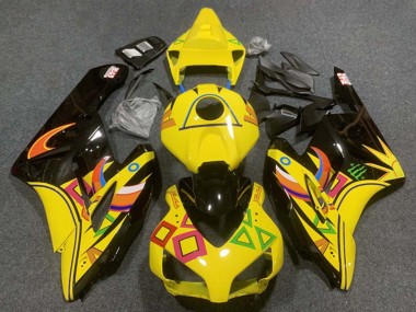 Lojas Carenagens Moto Honda CBR1000RR 2004-2005 - Amarelo Preto Brilhante Laranja