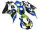 Lojas Carenagens Moto Honda CBR1000RR 2006-2007 - Azul Verde Fluorescente Preto Brilhante Tubarão 46