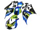 Lojas Carenagens Moto Honda CBR1000RR 2006-2007 - Azul Verde Fluorescente Preto Brilhante Tubarão 46