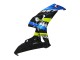Lojas Carenagens Moto Honda CBR1000RR 2006-2007 - Azul Verde Fluorescente Preto Brilhante Tubarão 46