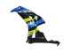 Lojas Carenagens Moto Honda CBR1000RR 2006-2007 - Azul Verde Fluorescente Preto Brilhante Tubarão 46