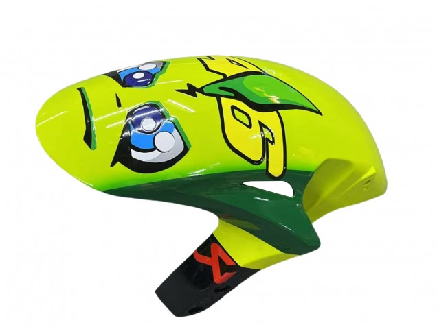 Lojas Carenagens Moto Honda CBR1000RR 2006-2007 - Azul Verde Fluorescente Preto Brilhante Tubarão 46
