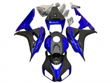 Lojas Carenagens Moto Honda CBR1000RR 2006-2007 - Azul Preto Fosco