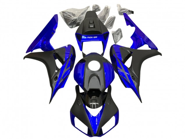 Lojas Carenagens Moto Honda CBR1000RR 2006-2007 - Azul Preto Fosco