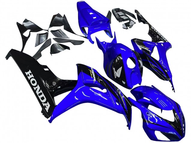 Lojas Carenagens Moto Honda CBR1000RR 2006-2007 - Azul Preto Brilhante