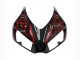 Lojas Carenagem Moto Honda CBR1000RR 2006-2007 - Preto Brilhante Vermelho Chama
