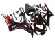 Lojas Carenagem Moto Honda CBR1000RR 2006-2007 - Preto Brilhante Vermelho Chama
