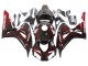Lojas Carenagem Moto Honda CBR1000RR 2006-2007 - Preto Brilhante Vermelho Chama