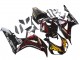 Lojas Carenagens Moto Honda CBR1000RR 2006-2007 - Preto Brilhante Amarelo Vermelho Chama