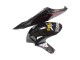 Lojas Carenagens Moto Honda CBR1000RR 2006-2007 - Preto Brilhante Amarelo Vermelho Chama