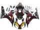 Lojas Carenagens Moto Honda CBR1000RR 2006-2007 - Preto Brilhante Amarelo Vermelho Chama