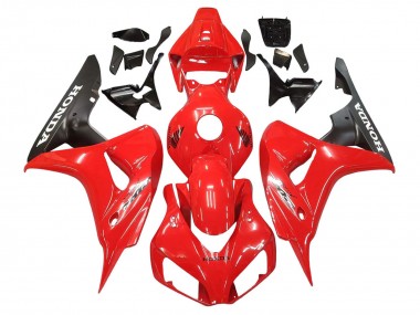 Lojas Carenagens Moto Honda CBR1000RR 2006-2007 - Vermelho Preto Fosco