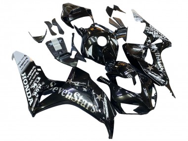 Lojas Carenagens Moto Honda CBR1000RR 2006-2007 - Preto Brilhante Ouro SevenStars