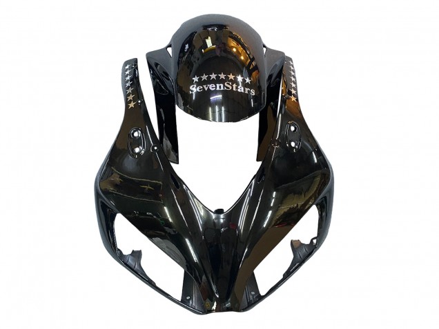 Lojas Carenagens Moto Honda CBR1000RR 2006-2007 - Preto Brilhante Ouro SevenStars
