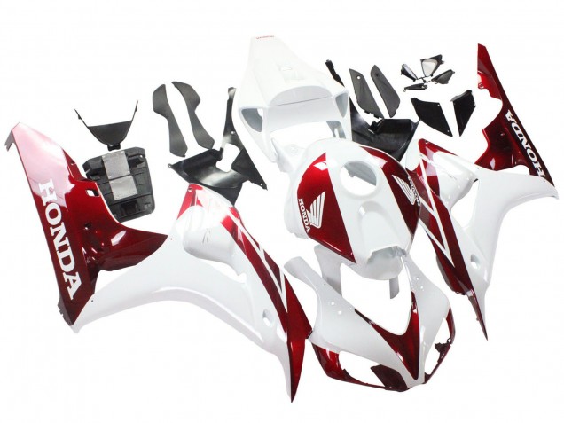 Lojas Carenagens Moto Honda CBR1000RR 2006-2007 - Branco Vermelho