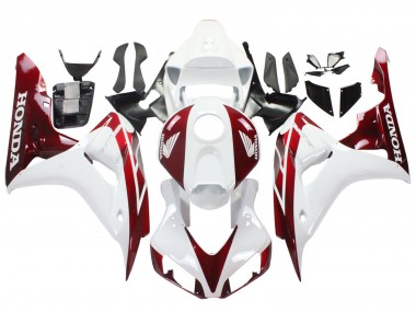 Lojas Carenagens Moto Honda CBR1000RR 2006-2007 - Branco Vermelho