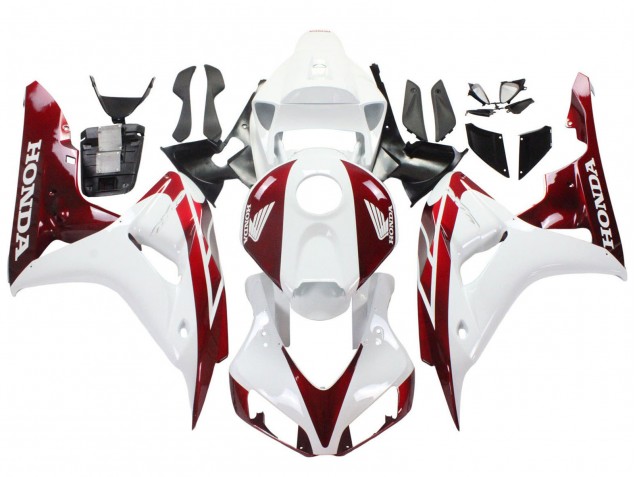 Lojas Carenagens Moto Honda CBR1000RR 2006-2007 - Branco Vermelho