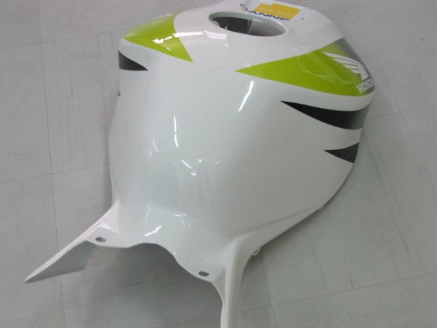 Lojas Carenagens Moto Honda CBR1000RR 2006-2007 - Branco Verde Preto Brilhante Hannspree 52