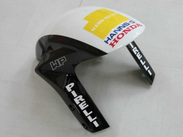 Lojas Carenagens Moto Honda CBR1000RR 2006-2007 - Branco Verde Preto Brilhante Hannspree 52