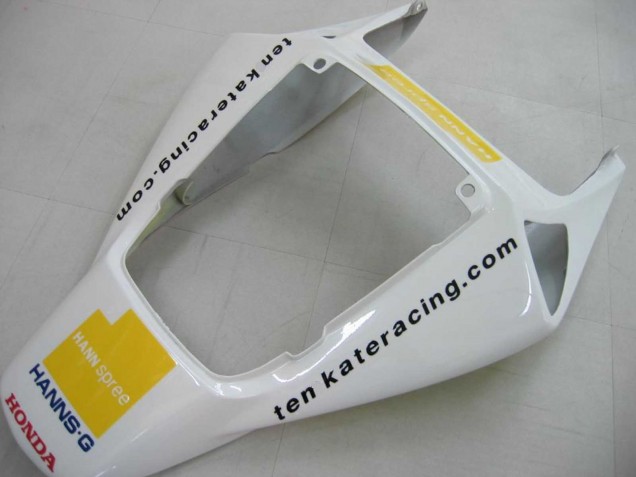 Lojas Carenagens Moto Honda CBR1000RR 2006-2007 - Branco Verde Preto Brilhante Hannspree 52