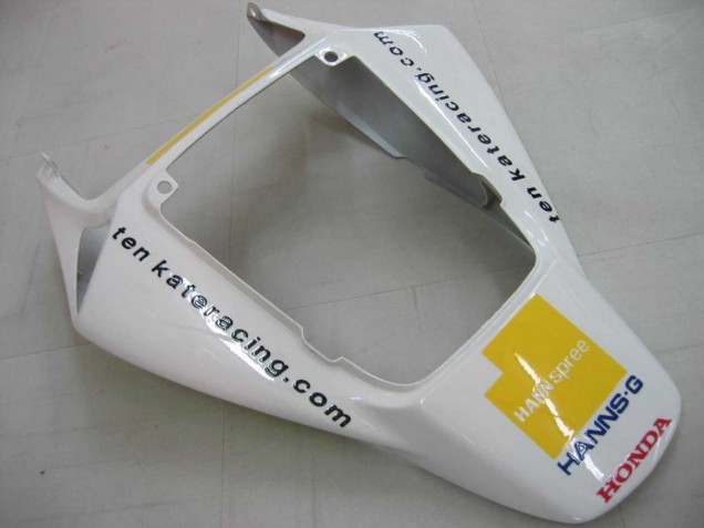 Lojas Carenagens Moto Honda CBR1000RR 2006-2007 - Branco Verde Preto Brilhante Hannspree 52