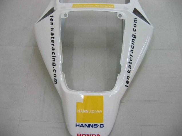 Lojas Carenagens Moto Honda CBR1000RR 2006-2007 - Branco Verde Preto Brilhante Hannspree 52