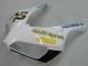 Lojas Carenagens Moto Honda CBR1000RR 2006-2007 - Branco Verde Preto Brilhante Hannspree 52