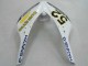 Lojas Carenagens Moto Honda CBR1000RR 2006-2007 - Branco Verde Preto Brilhante Hannspree 52