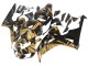 Lojas Carenagens Moto Honda CBR1000RR 2006-2007 - Ouro Preto Brilhante