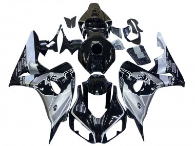 Lojas Carenagens Moto Honda CBR1000RR 2006-2007 - Prata Preto Brilhante Red Bull