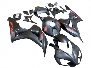 Lojas Carenagens Moto Honda CBR1000RR 2006-2007 - Preto Fosco Vermelho Decalques