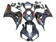 Lojas Carenagens Moto Honda CBR1000RR 2006-2007 - Preto Fosco Vermelho Decalques