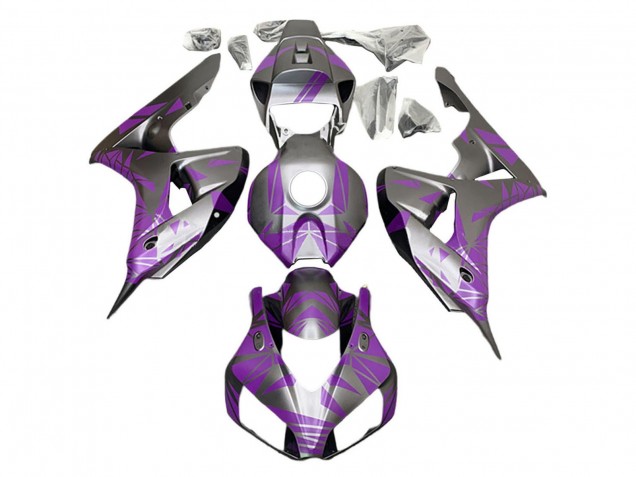 Lojas Carenagens Moto Honda CBR1000RR 2006-2007 - Prata Roxo Claro