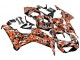 Lojas Carenagens Moto Honda CBR1000RR 2006-2007 - Preto Laranja Prata Camouflage