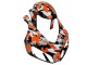 Lojas Carenagens Moto Honda CBR1000RR 2006-2007 - Preto Laranja Prata Camouflage
