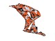 Lojas Carenagens Moto Honda CBR1000RR 2006-2007 - Preto Laranja Prata Camouflage