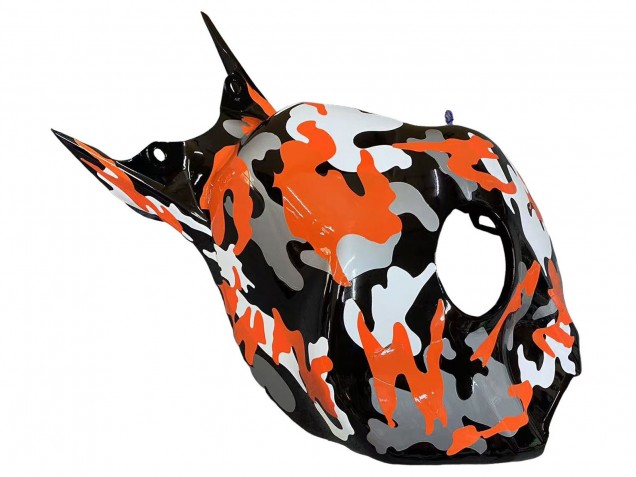 Lojas Carenagens Moto Honda CBR1000RR 2006-2007 - Preto Laranja Prata Camouflage