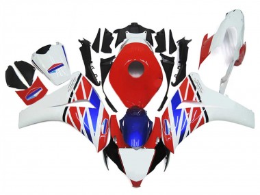 Lojas Carenagens Moto Honda CBR1000RR 2006-2007 - Branco Vermelho Azul