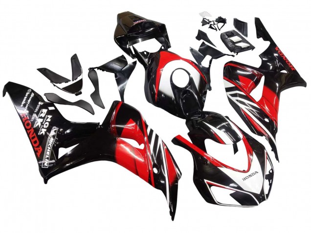 Lojas Carenagens Moto Honda CBR1000RR 2006-2007 - Vermelho Preto Brilhante