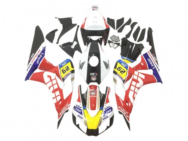 Lojas Carenagens Moto Honda CBR1000RR 2006-2007 - Branco Vermelho Amarelo Azul Preto Givi Elf UniBat 29