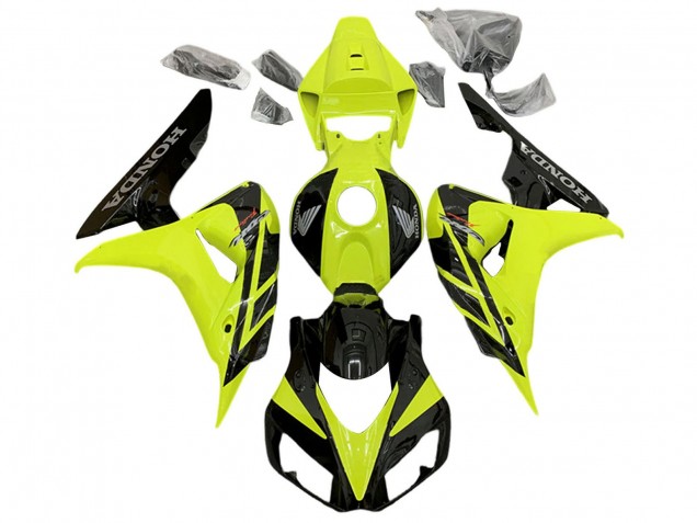 Lojas Carenagens Moto Honda CBR1000RR 2006-2007 - Amarelo Preto Brilhante