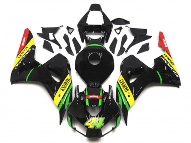 Lojas Carenagens Moto Honda CBR1000RR 2006-2007 - Preto Brilhante Amarelo Verde Vermelho Motul 44